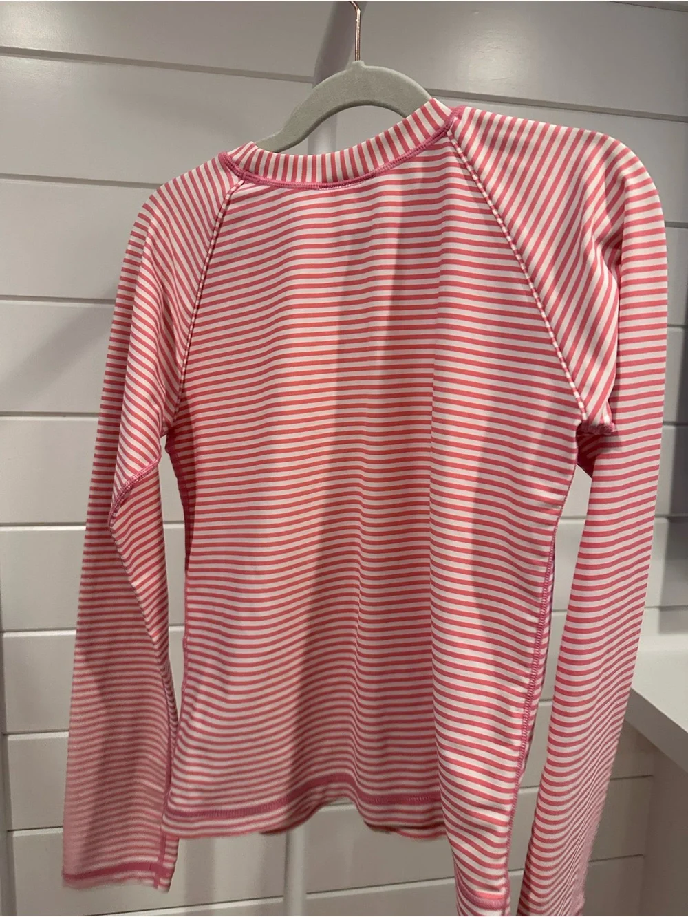 Hannah Anderson Striped Pink & White Long Sleeve Top size 150 (kids 12)